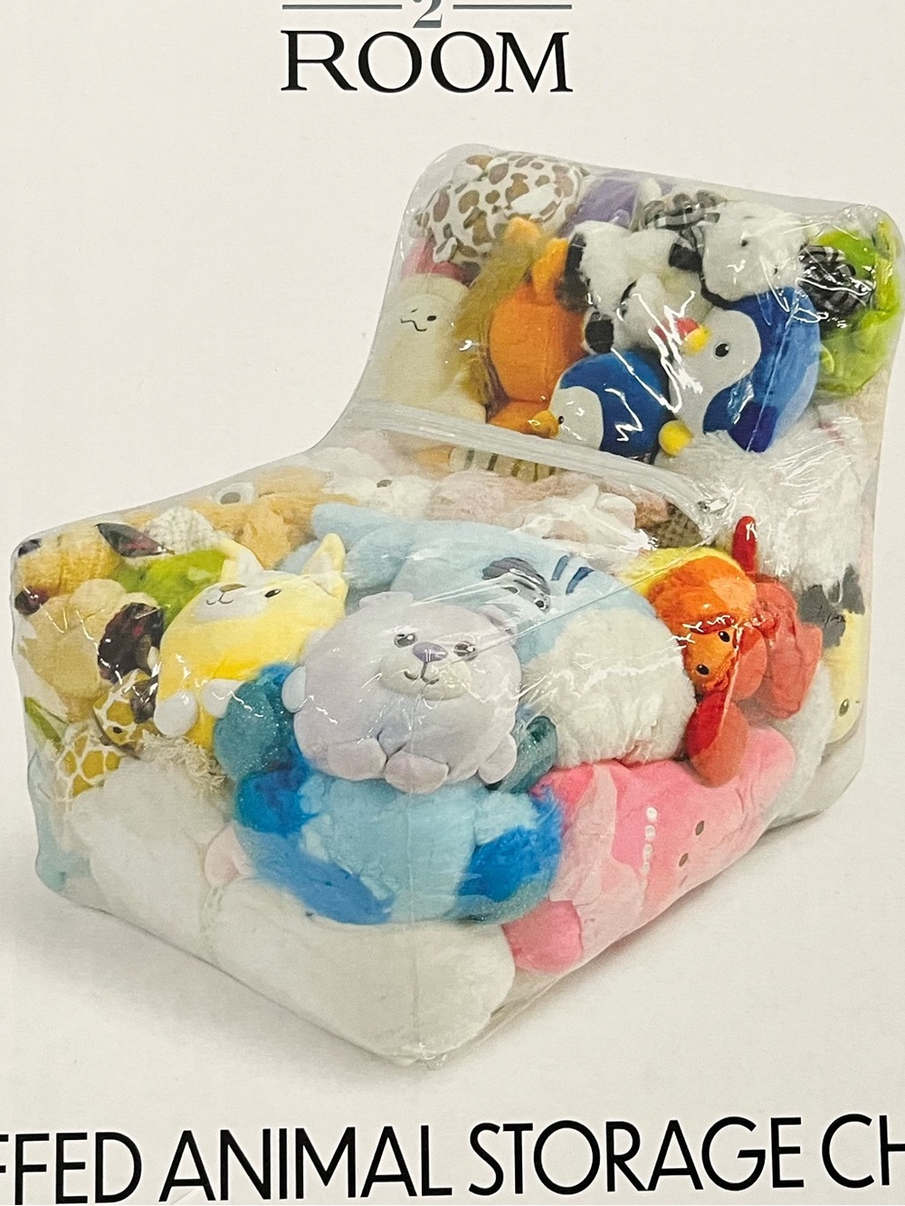 Plush Stuffed Animal Storage Chair